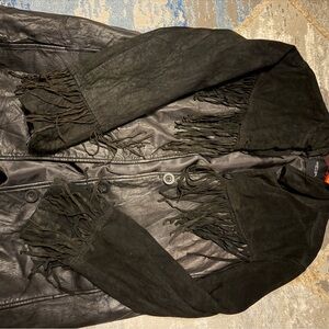 Nasty Gal Black Suede Jacket